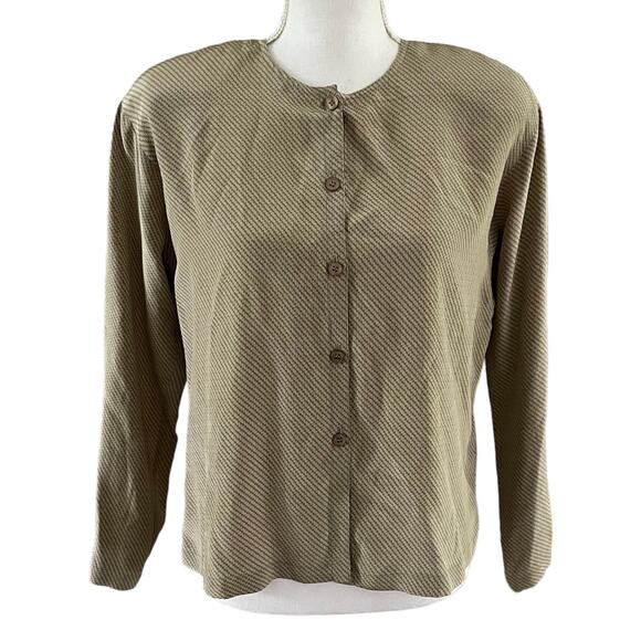 NEW Linda Allard Ellen Tracy Petite Vintage Size 6P 6 Silk Blouse Deadstock - Picture 1 of 5